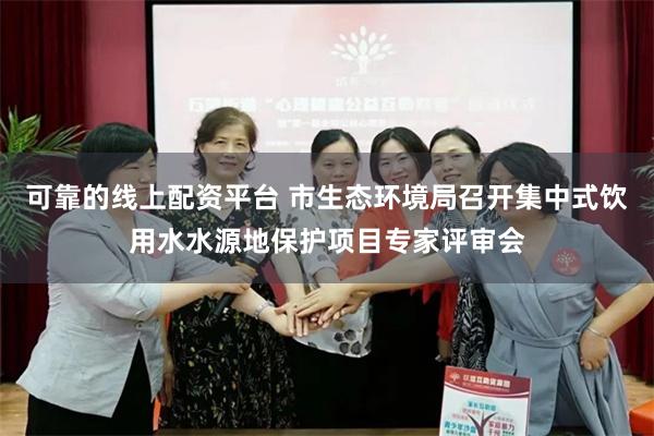 可靠的线上配资平台 市生态环境局召开集中式饮用水水源地保护项目专家评审会