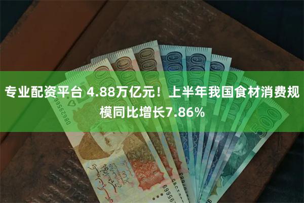 专业配资平台 4.88万亿元！上半年我国食材消费规模同比增长7.86%